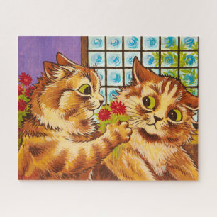 Eine romantische Geste von Louis Wain Puzzle