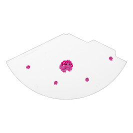 Eine rosa Blume mit schwarzen Flecken auf den Blät Partyhütchen