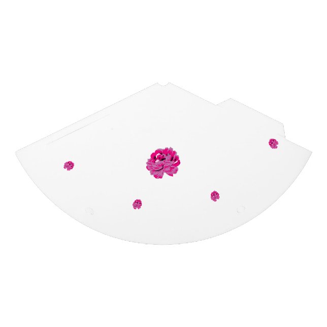 Eine rosa Blume mit schwarzen Flecken auf den Blät Partyhütchen (Vorderseite)