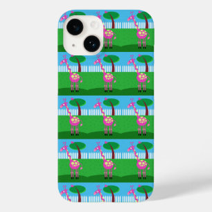 Eine rosa Giraffe lebt in meinem Handy-Fall im Hin Case-Mate iPhone 14 Hülle