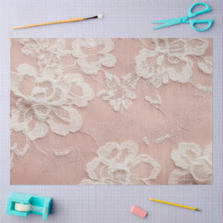Eine rosa Spitzen-Serie Design #9 Seidenpapier