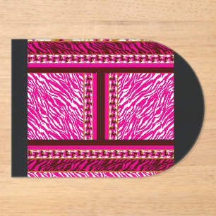 eine rosa und weiße Tapete mit einem Kreuz. Acryleinladungen