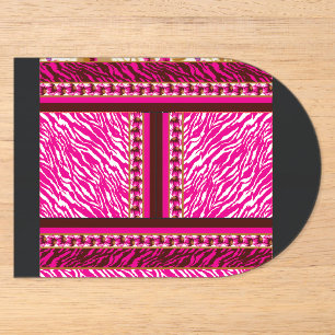eine rosa-weiße Tapete mit einem Kreuz darauf Acryleinladungen
