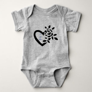 Eine Rose für dein Baby. Baby Strampler