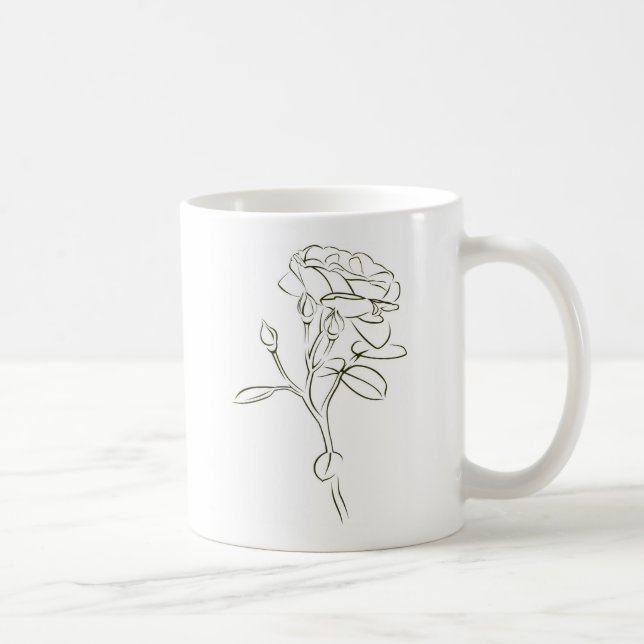 Eine Rose für die Liebste.... Kaffeetasse (Rechts)