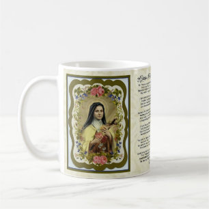 EINE ROSE FÜR GEBET ST. THERESE KAFFEETASSE