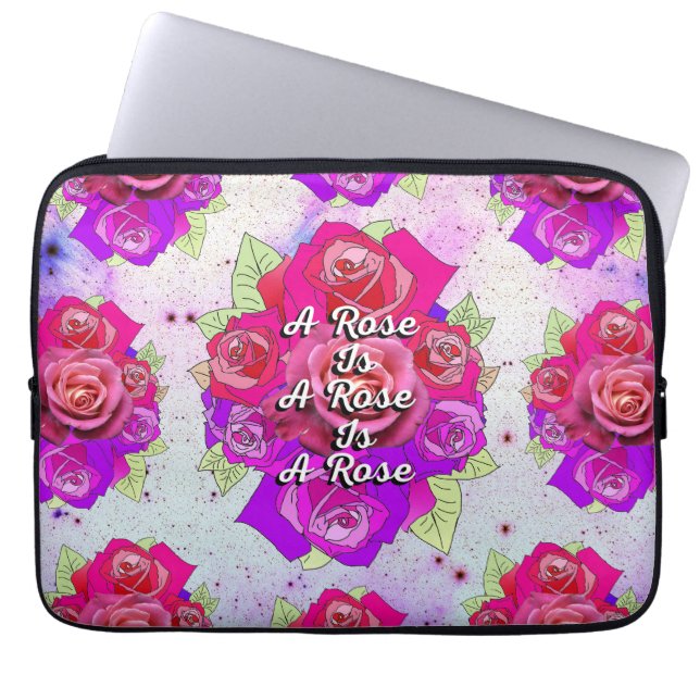 Eine Rose ist eine Rose ist eine Rose Laptopschutzhülle (Vorderseite)