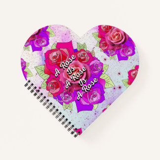Eine Rose ist eine Rose ist eine Rose Notizbuch
