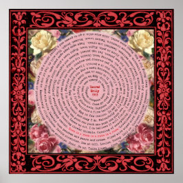 Eine Rose ist eine Rose ist eine Rose Poster