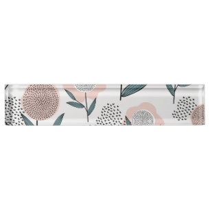 Eine Rose Namensplakette