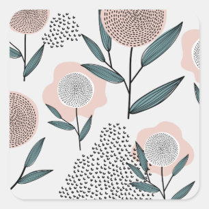 Eine Rose Quadratischer Aufkleber