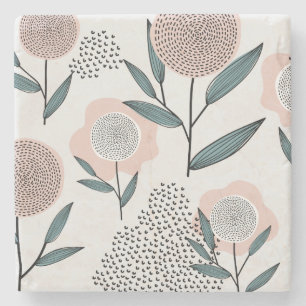 Eine Rose Steinuntersetzer