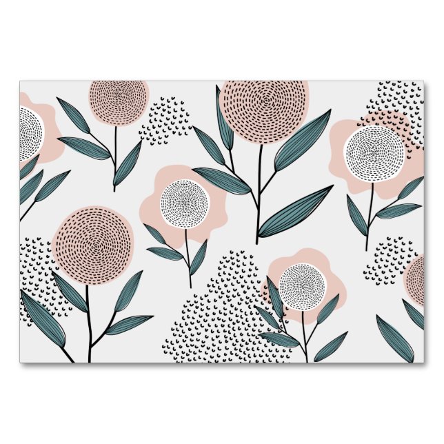 Eine Rose Tischnummer (Vorderseite)