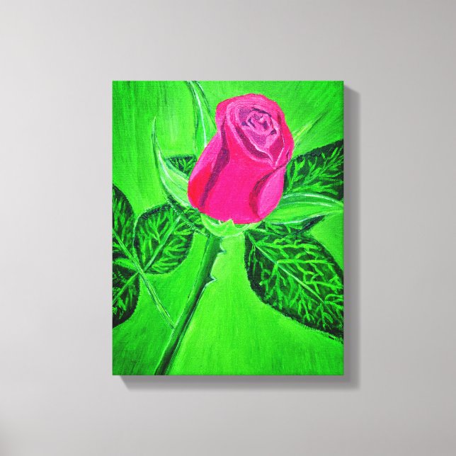 Eine Rosenleinwandkunst  Leinwanddruck (Vorderseite)