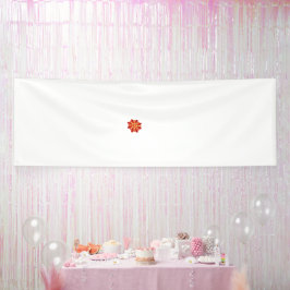 eine rot-gelbe Blume mit schwarzen Punkten Banner