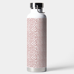 eine rot-weiße Tapete mit einem Muster darauf Trinkflasche