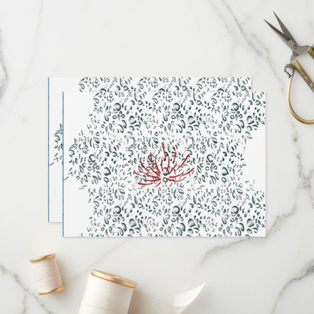 eine rote Blume auf schwarzem Hintergrund Programm (Vorderseite/Rückseite Beispiel)