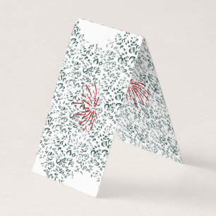 eine rote Blume auf schwarzem Hintergrund Visitenkarten