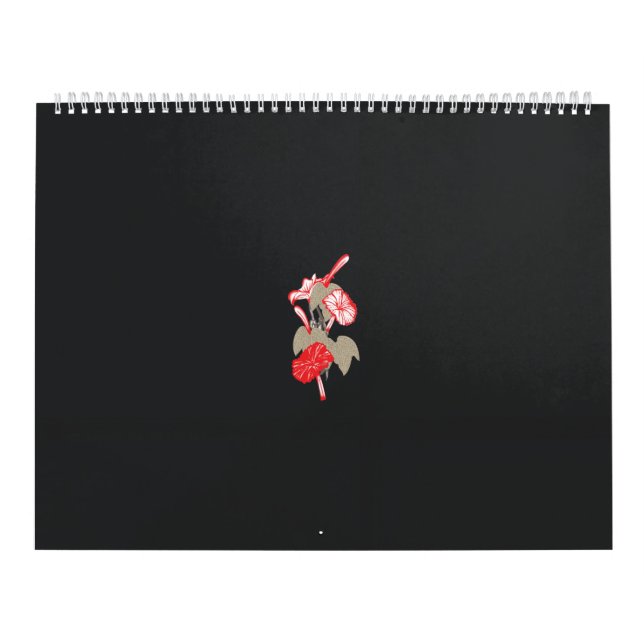 eine rote Blume auf weißem Hintergrund Kalender (Titelbild)