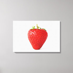 Eine Rote Erdbeere 24x16 (60x40cm) Waccnm Leinwanddruck
