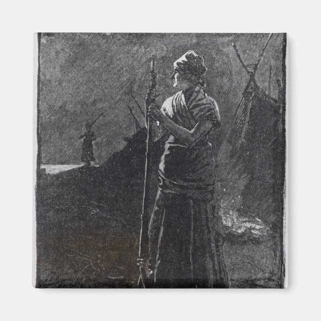 Eine Rote Flusskolonistin, 1878 Magnet (Vorne)