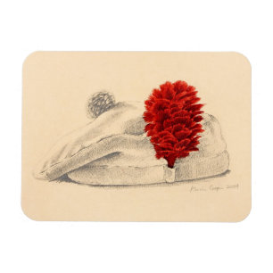 Eine rote Hechel 2004 der schwarzen Uhr Magnet