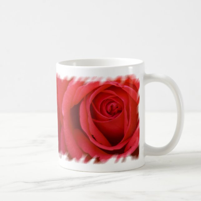 Eine Rote Rose für Sie Tasse (Rechts)