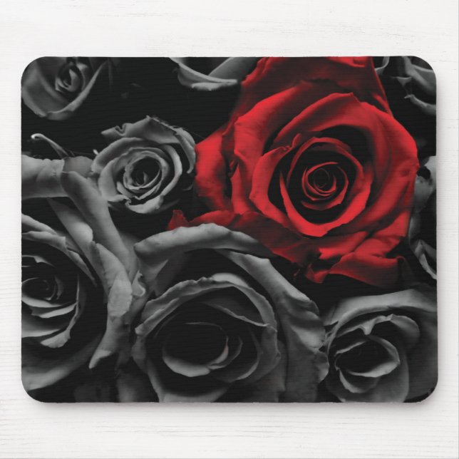 Eine Rote Rose Mousepad (Vorne)