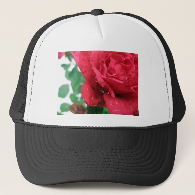 Eine Rote Rose Truckerkappe (Vorderseite)