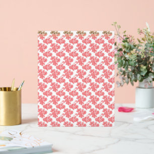 eine rote und weiße Blume auf weißem Hintergrund Acrylschild