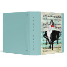 Eine rote Violinen-Musik-Mappe