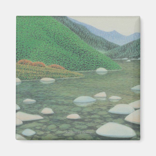 Eine ruhige Ecke auf den Bergen Magnet (Vorne)