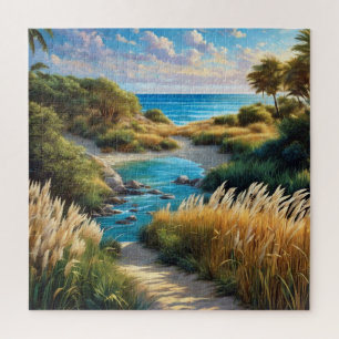 Eine ruhige Küstenlandschaft Puzzle