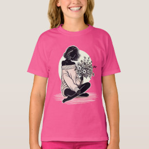 Eine ruhige Reflexion einer Frau T-Shirt