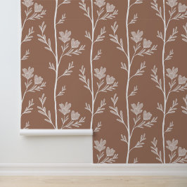 Eine ruhige Reise XL2 Blume mocha mousse Tapete