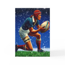 Eine ruhmby Christmas - Rugby Grußkarte