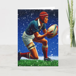 Eine ruhmby Christmas - Rugby Grußkarte Feiertagskarte