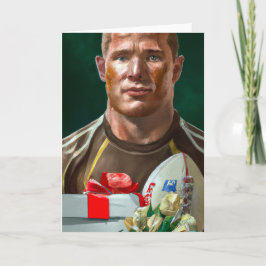 Eine ruhmby Christmas - Rugby Grußkarte Feiertagskarte
