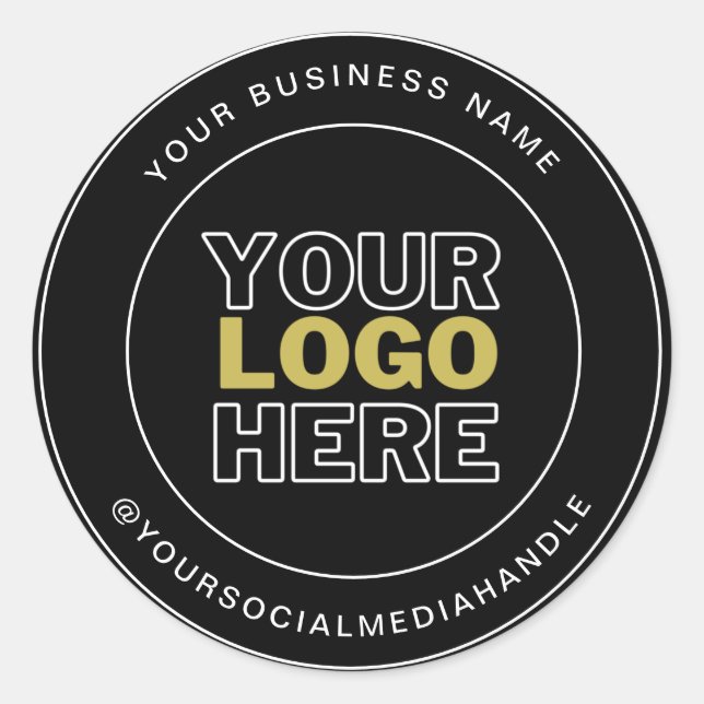 Eine runde, berufliche Marke Runder Aufkleber (Vorderseite)