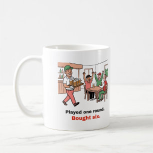 Eine Runde gespielt, sechs gekauft: Lustiger Golfb Kaffeetasse