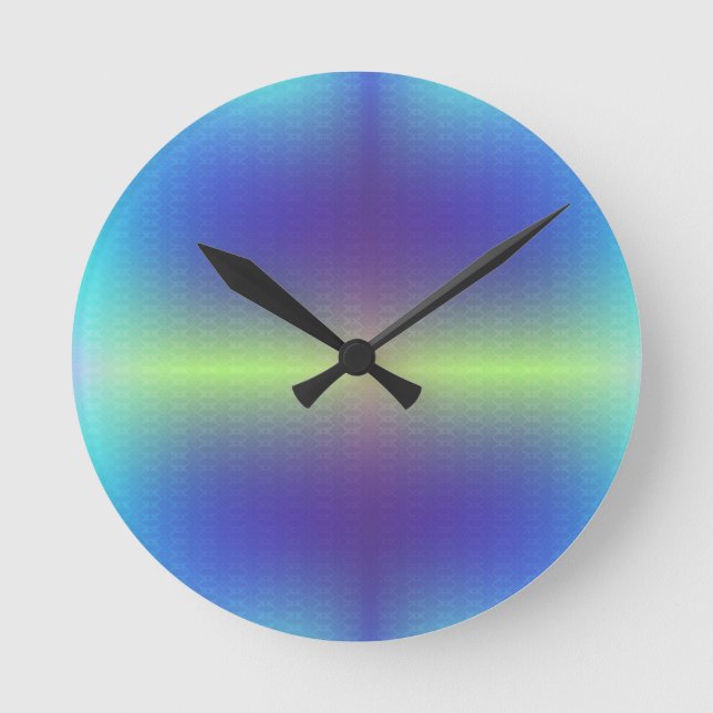 Eine runde Uhr mit einem Farbverlaufsgesicht  (Vorderseite)