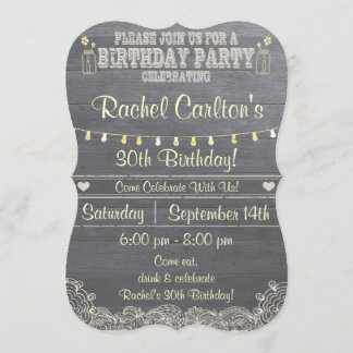 Eine Rustikale Mason Jar Geburtstagsparty Einladun Einladung