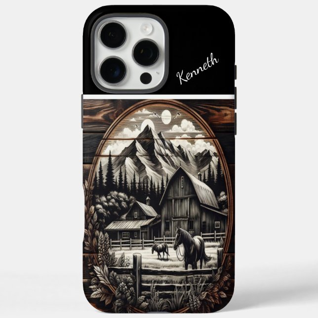 Eine rustikale Silhouette gegen eine majestätische Case-Mate iPhone Hülle (Rückseite)