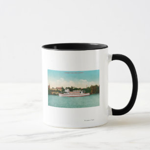 Eine Sacramento River Szene mit einem Riverboat Tasse
