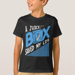 Eine Saftbox Rettete mein Lebensdiabetes von blaue T-Shirt