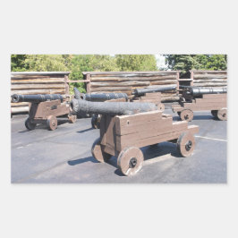 Eine Sammlung von Cannons Rechteckiger Aufkleber