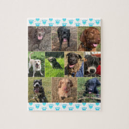 Eine Sammlung von Hundepuzzle Puzzle