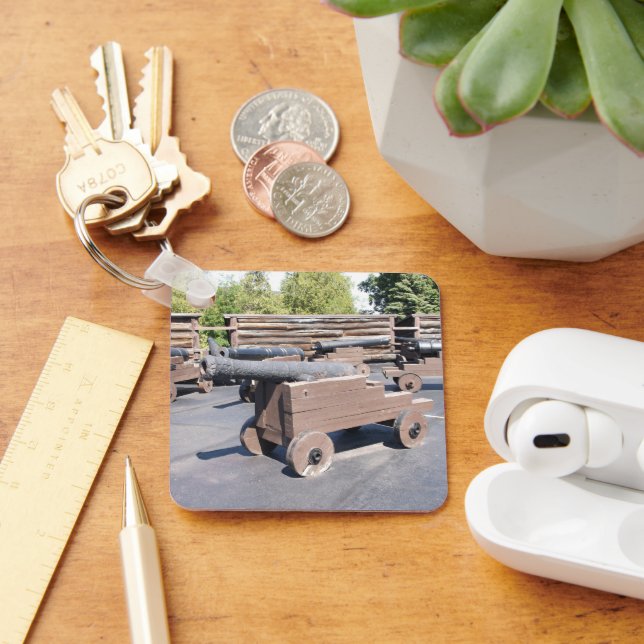 Eine Sammlung von Kanonen Schlüsselanhänger (Schreibtisch)