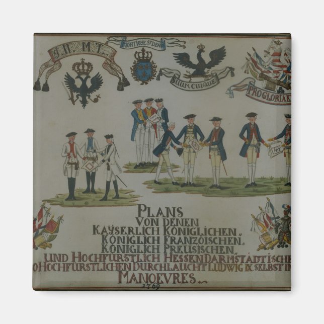 Eine Sammlung von Manövrierplänen Magnet (Vorne)