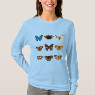 Eine Sammlung von neun Schmetterlingen T-Shirt